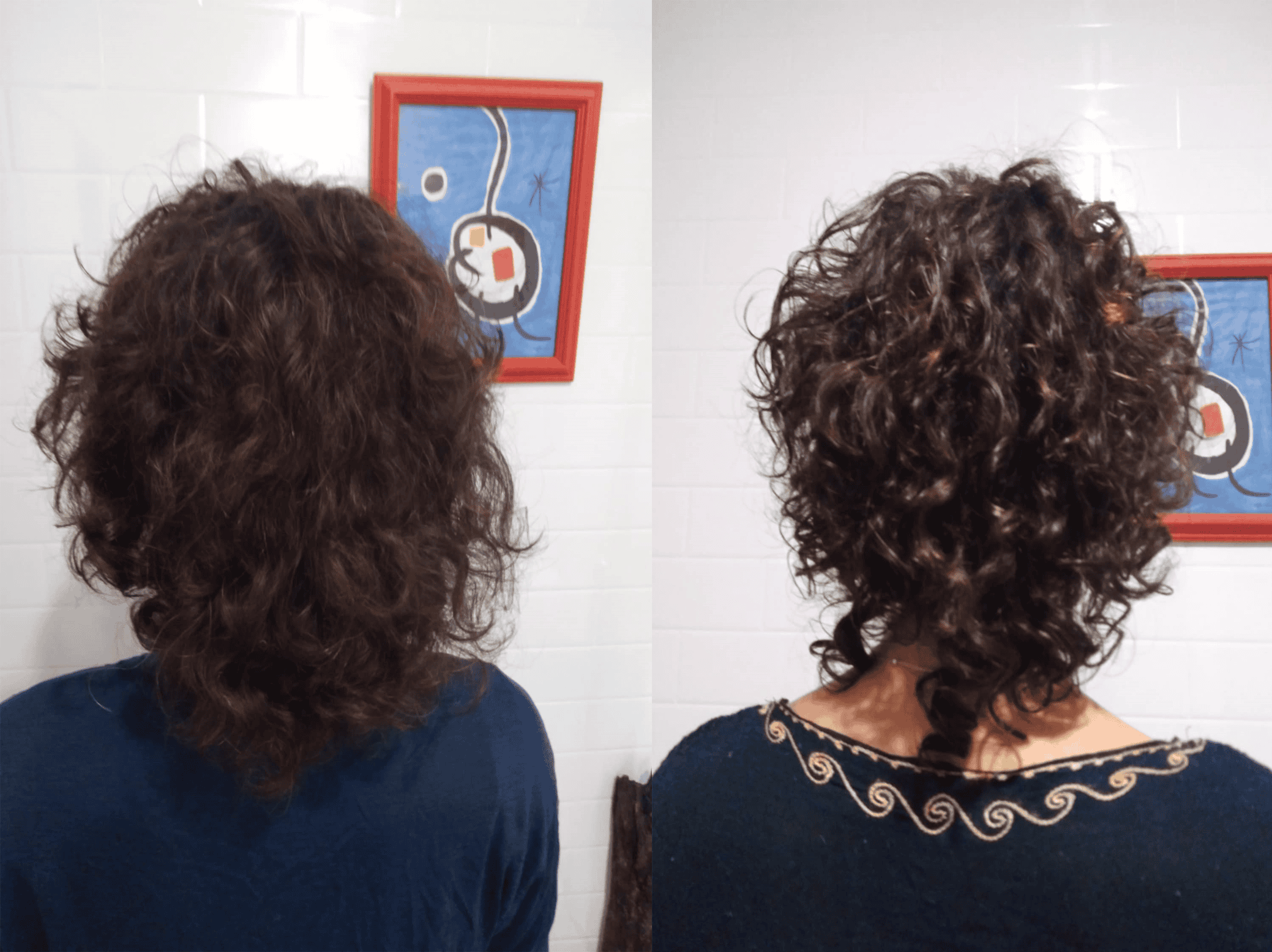Curly Hair Before After