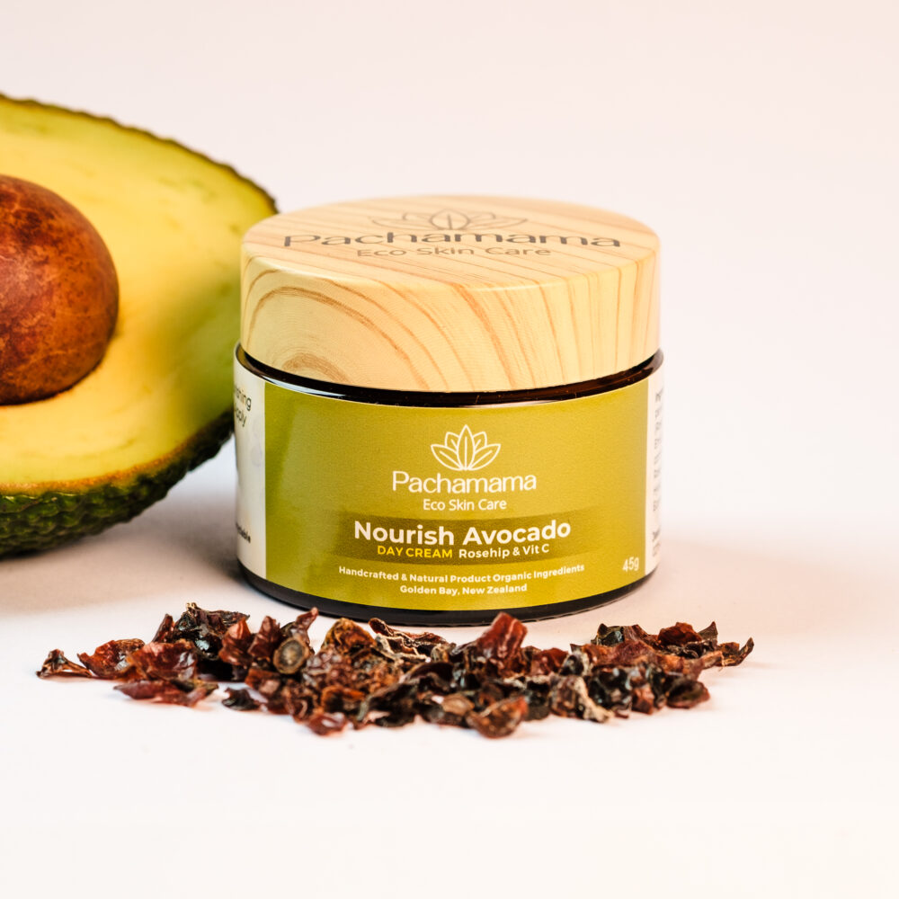 Organic face cream for mature skin - Nourish Avocado Cream Pachamama NZ